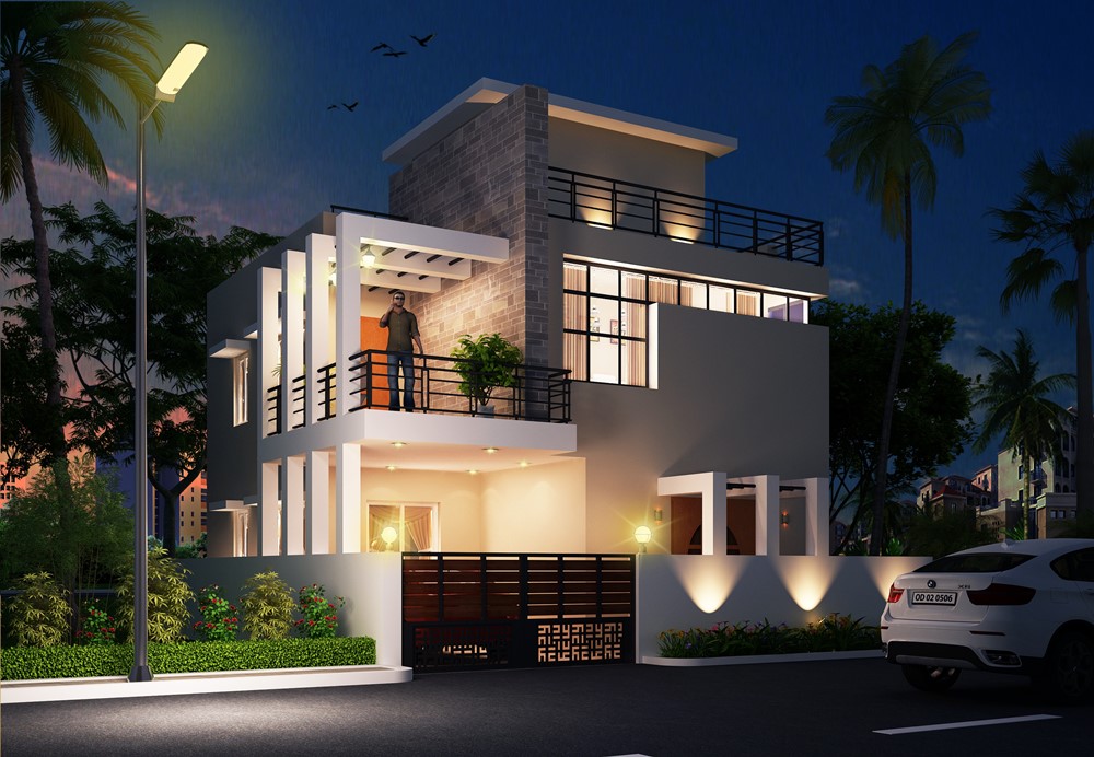 Mitu Mohapatra Residential Duplex by Z-Axis Architects & Interior Consultants