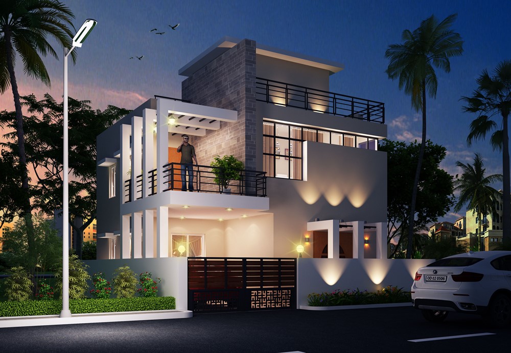 Mitu Mohapatra Residential Duplex detail photograph by Z-Axis Architects